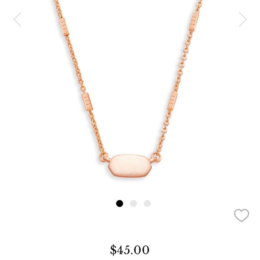 Kendra Scott Rose Gold Necklace